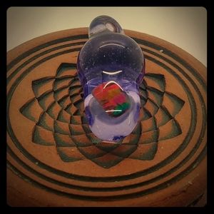 Purple epic opal pendant